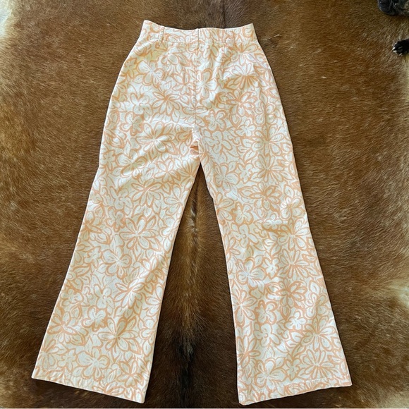 Free People Wide Leg Floral Pant - Picture 5 of 12